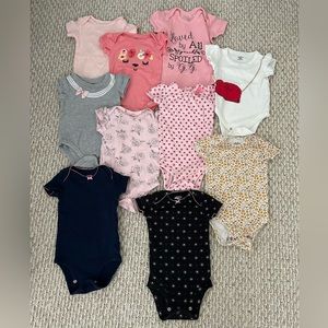 Basic baby girl onesies!